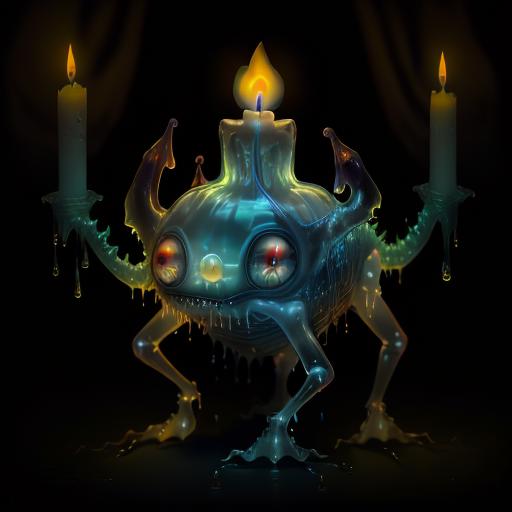 00064-3060691529general_rev_1.2.2ecto a dripping transparent translucent cu73cre4ture walking candle monster claws , horror, terrifying, grotesque, HDR.png